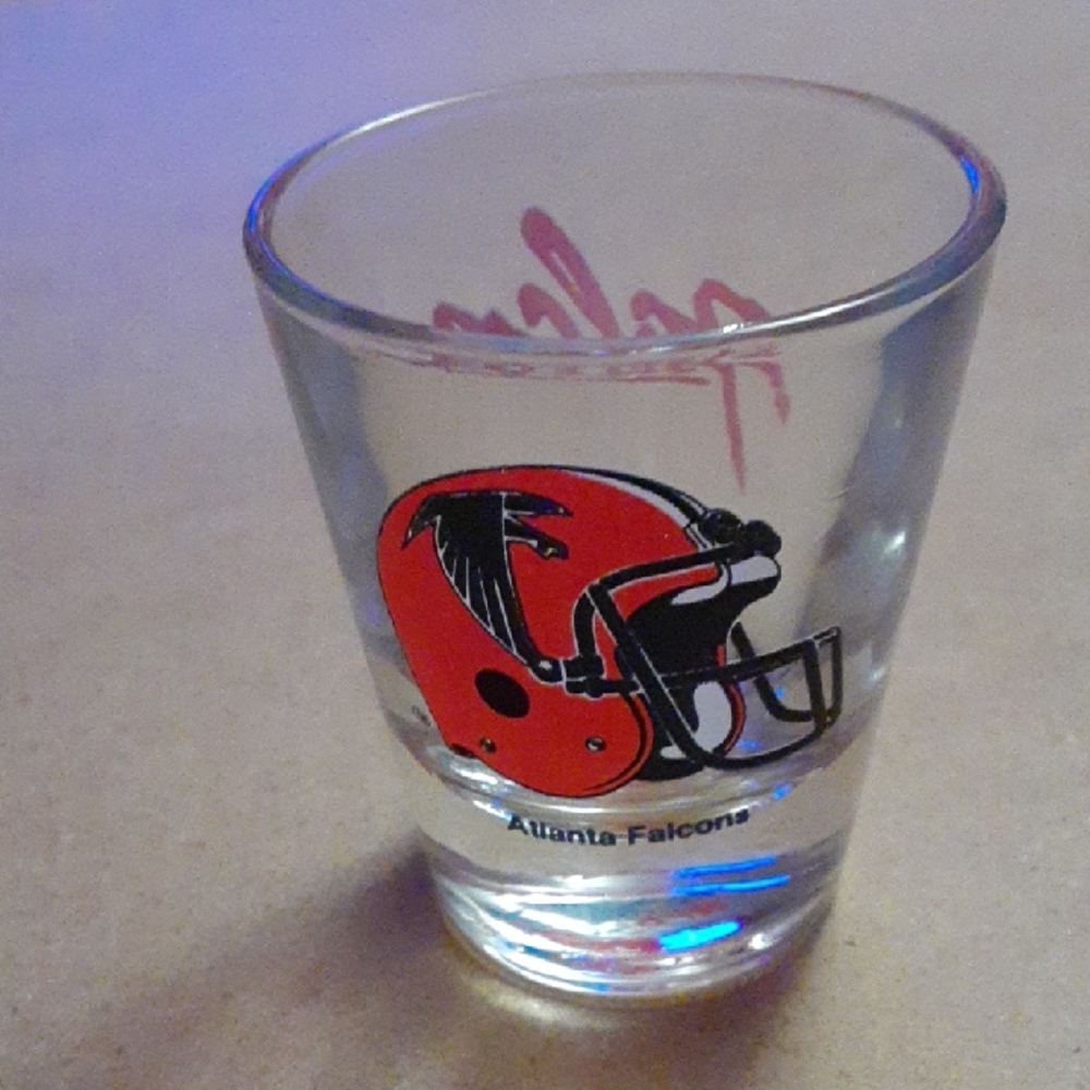 Atlanta Falcons NFL Red and Black Shot Glass